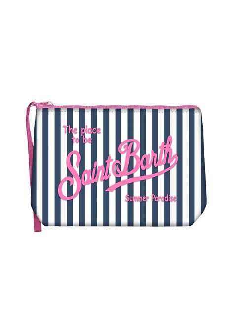 Pochette Mc2 Saint Barth Aline Pop stripes blu e rosa unisex scuba MC2 SAINT BARTH | Pochette | ALINE06698HV6121